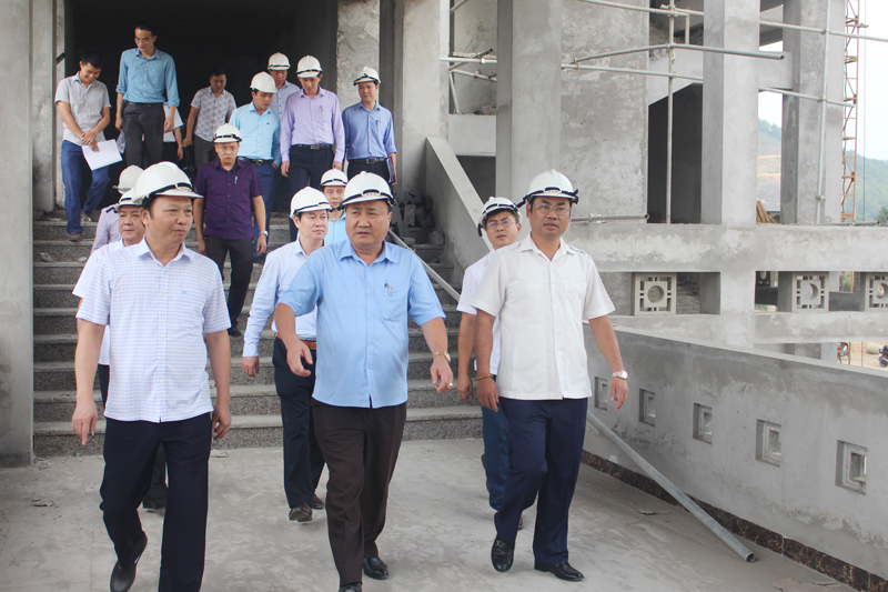 Dự án xây dựng khu hành chính huyện Đồng Hỷ đang chậm tiến độ