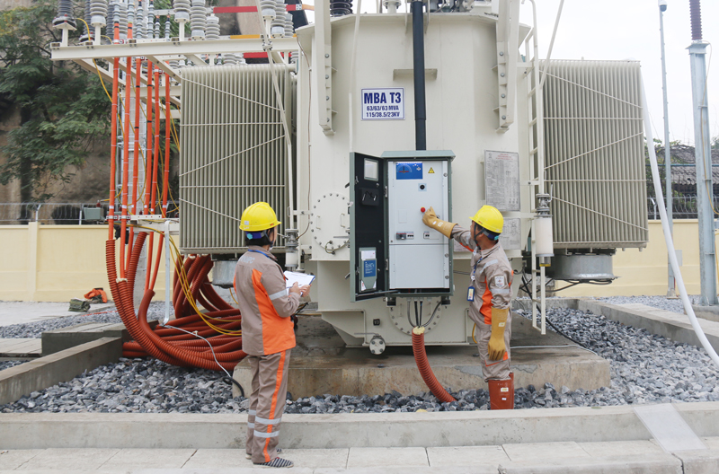 Đưa vào vận hành máy biến áp T3 thuộc trạm biến áp 110kV Gang Thép