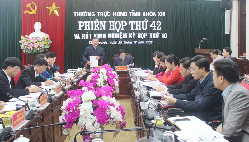 Thường trực HĐND Tỉnh: Họp phiên thứ 42 và rút kinh nghiệm kỳ họp 10 HĐND tỉnh