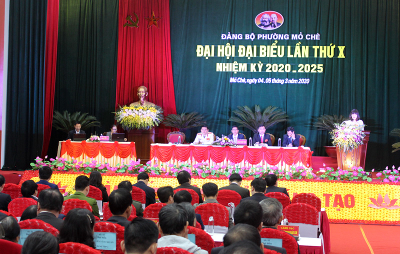 Phường Mỏ Chè tổ chức Đại hội Đảng bộ lần thứ X