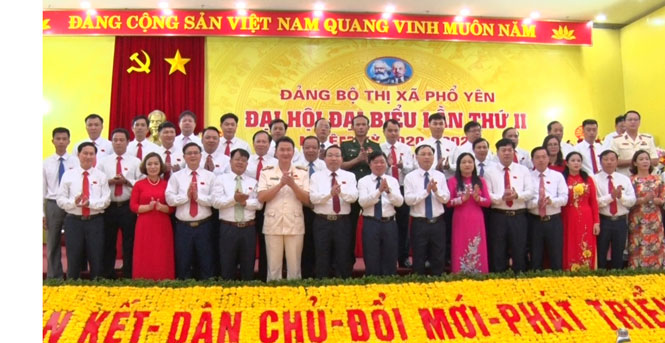 Đại hội đại biểu Đảng bộ T.X Phổ Yên thành công tốt đẹp