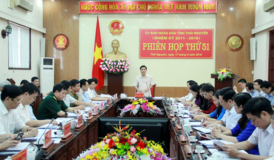 Kỳ họp thứ 51 UBND tỉnh: Xem xét, cho ý kiến vào một số chương trình, đề án quan trọng