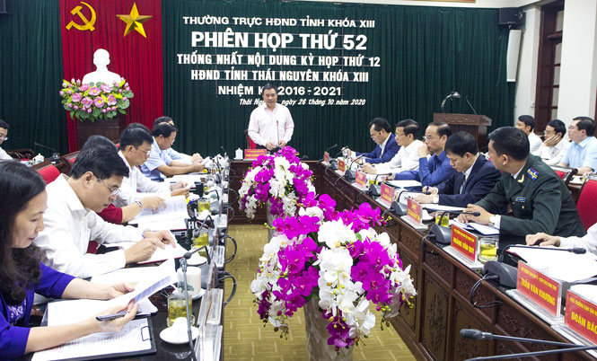 Thường trực HĐND tỉnh họp thống nhất nội dung Kỳ họp thứ 12