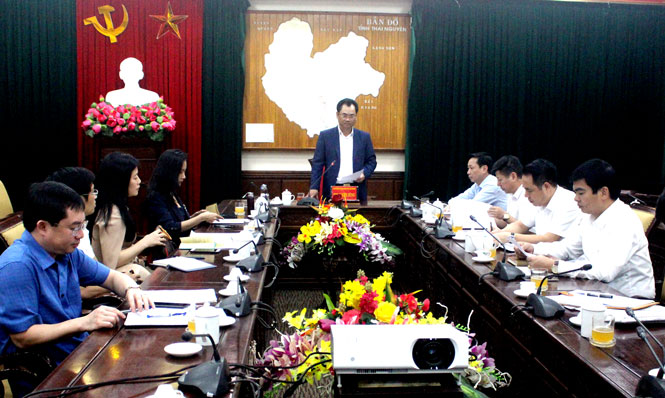 Lãnh đạo tỉnh tiếp và làm việc với nhà đầu tư