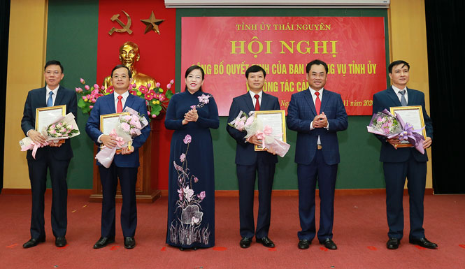 Công bố quyết định của Ban Thường vụ Tỉnh ủy về công tác cán bộ