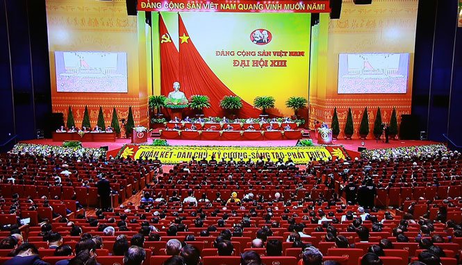 Khai mạc trọng thể Đại hội Đại biểu toàn quốc lần thứ XIII của Đảng