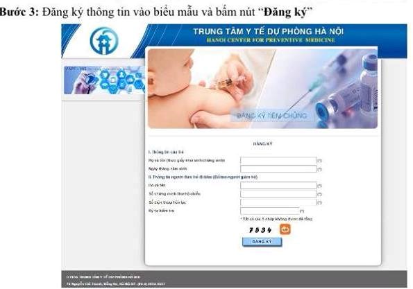 Hà Nội bắt đầu nhận đăng ký tiêm Pentaxim qua mạng từ ngày 29/12