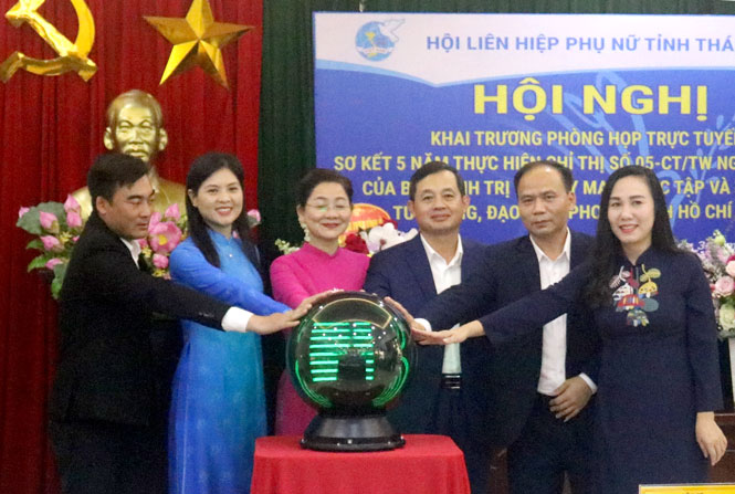 Hội Liên hiệp Phụ nữ tỉnh: Khai trương Phòng họp trực tuyến