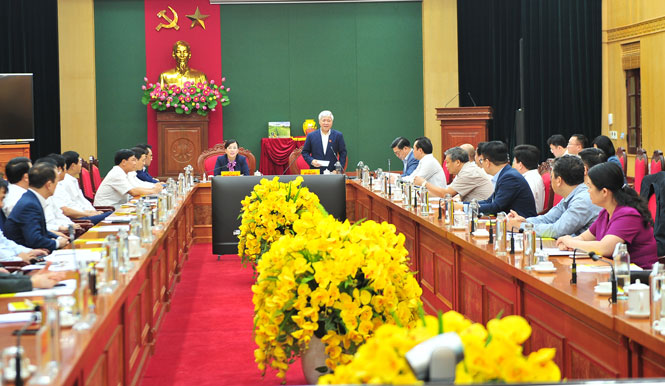 Bí thư Trung ương Đảng, Bộ trưởng, Chủ nhiệm Ủy ban Dân tộc làm việc tại Thái Nguyên