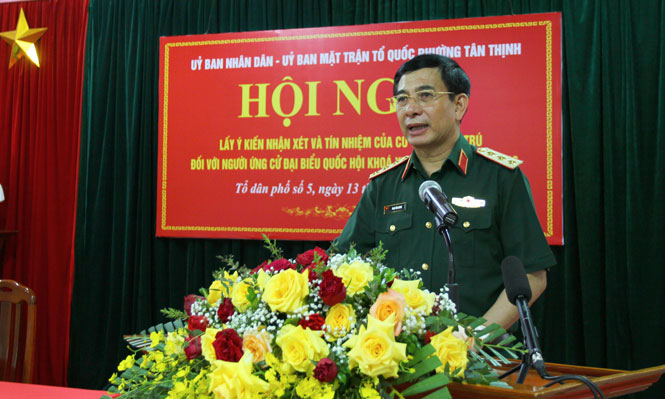 100% cử tri tín nhiệm giới thiệu đồng chí Phan Văn Giang ứng cử đại biểu Quốc hội