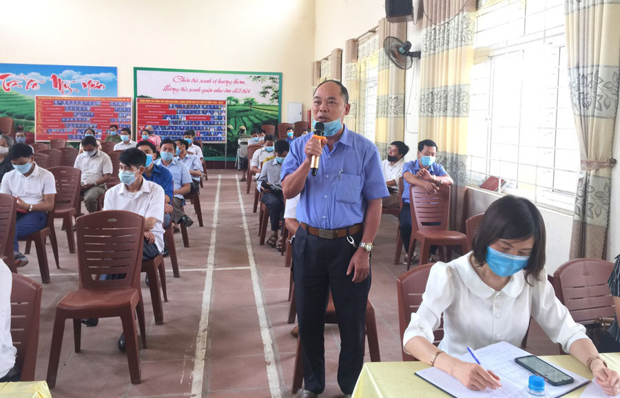Tiếp xúc giữa cử tri với người ứng cử đại biểu HĐND tỉnh