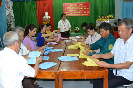 Công tác kiểm phiếu đảm bảo đúng quy trình, công khai, minh bạch