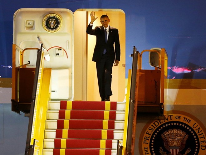 Tổng thống Hoa Kỳ Barack Obama bắt đầu thăm chính thức Việt Nam