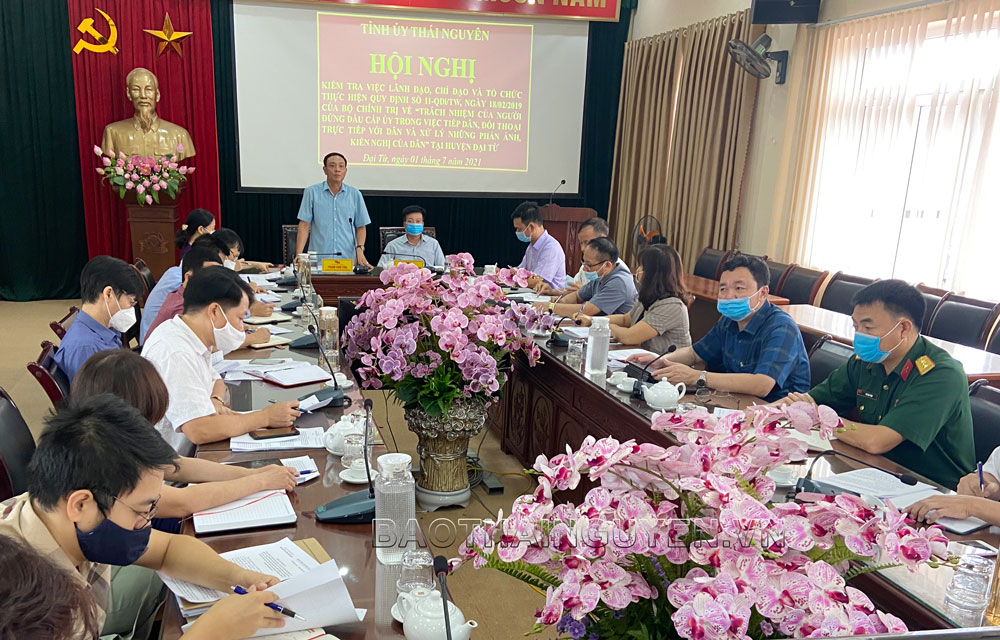 Kiểm tra công tác tiếp dân