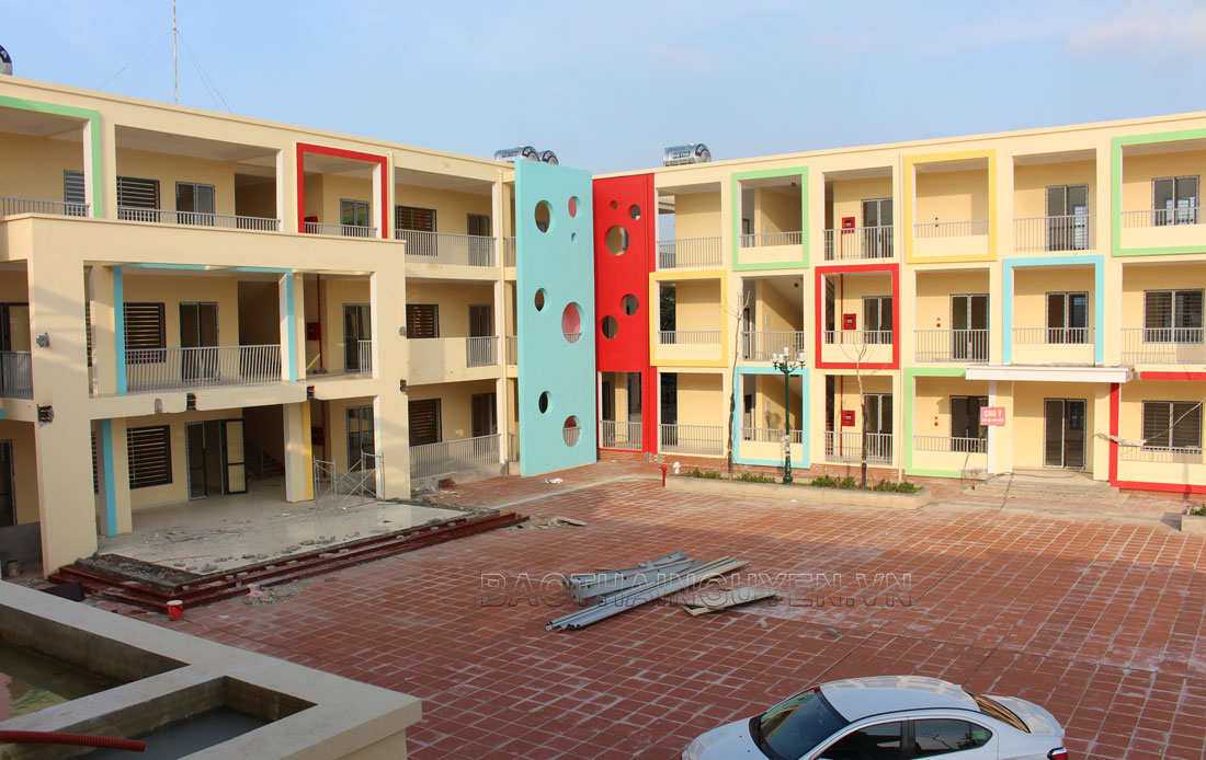 Trường Mầm non Hương Sơn hoàn thành 90% khối lượng công trình