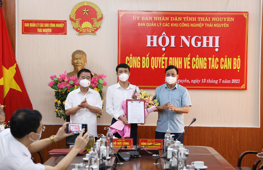 Điều động, bổ nhiệm Phó Trưởng Ban Quản lý các Khu công nghiệp tỉnh
