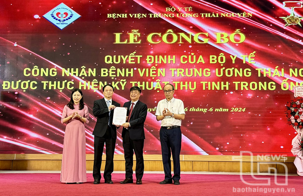 Bệnh viện Trung ương Thái Nguyên: Được phép thực hiện kỹ thuật thụ tinh trong ống nghiệm