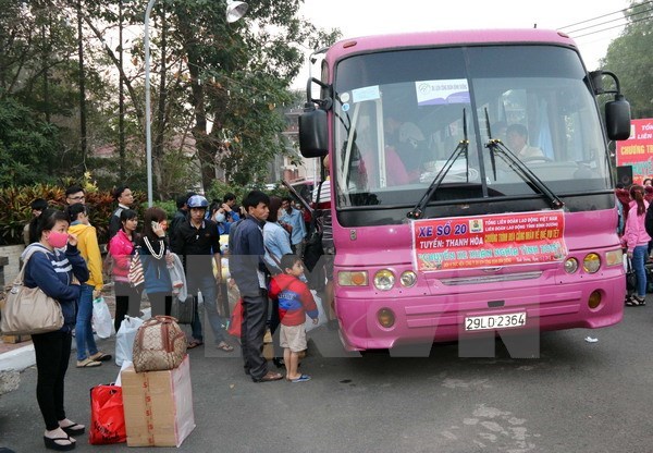 Hà Nội sẽ đưa miễn phí hơn 20.000 công nhân về quê đón Tết