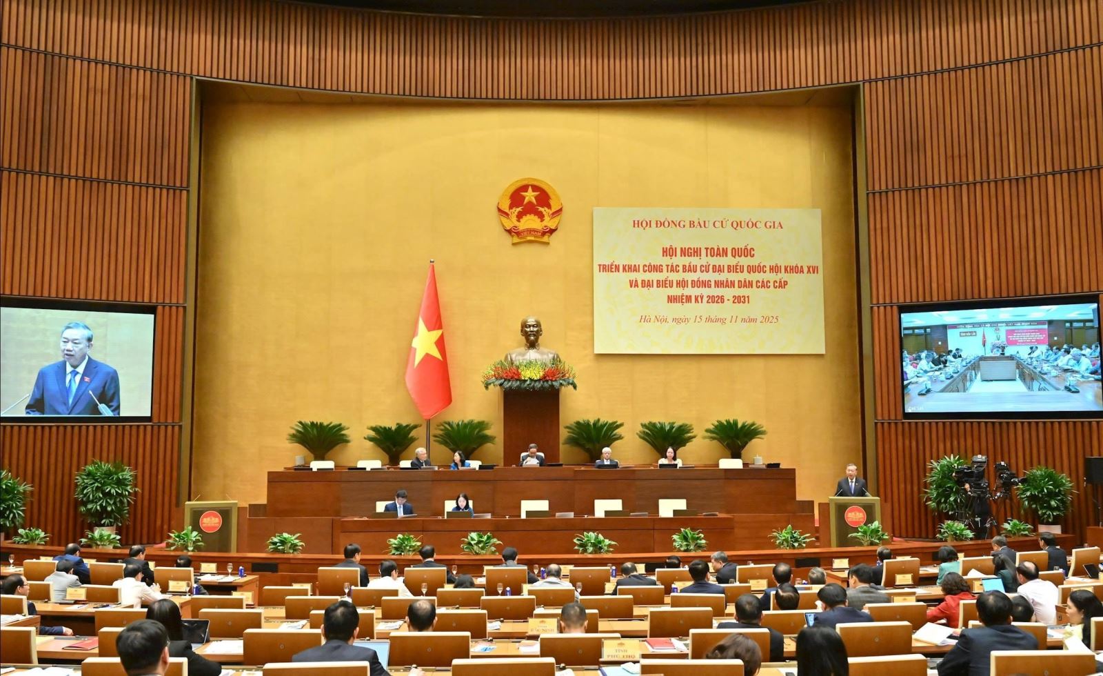 Tuyên truyền cuộc bầu cử đại biểu Quốc hội khóa XVI và bầu cử đại biểu Hội đồng nhân dân các cấp nhiệm kỳ 2026 - 2031