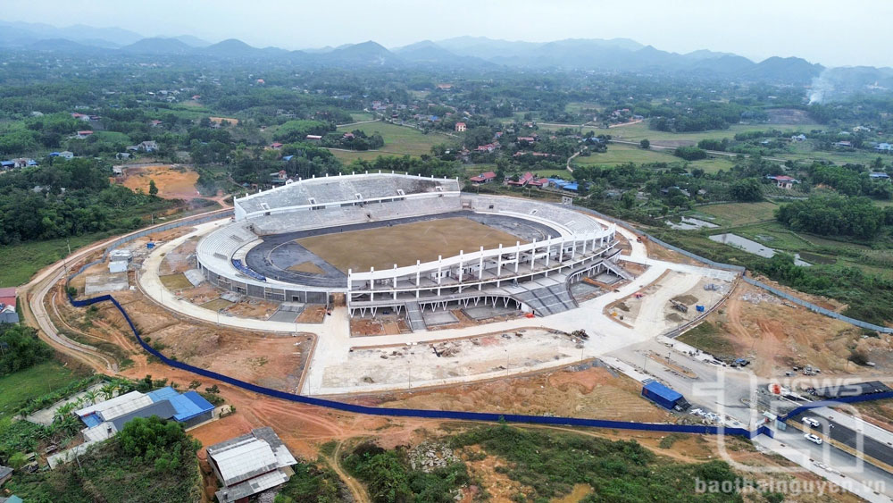 Thái Nguyên sắp hoàn thành Sân vận động lớn nhất miền núi phía Bắc