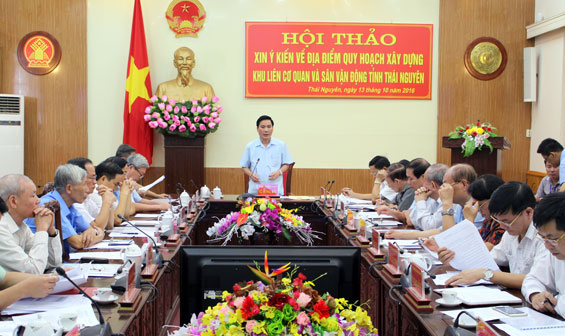 Đóng góp ý kiến vào quy hoạch xây dựng Khu liên cơ quan và sân vận động của tỉnh