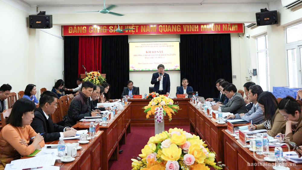 Khảo sát, đánh giá chất lượng chuẩn tại Trường Chính trị tỉnh