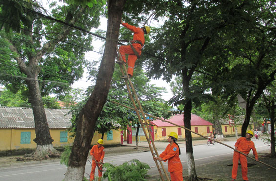 Bảo đảm an toàn lưới điện trong mùa mưa bão