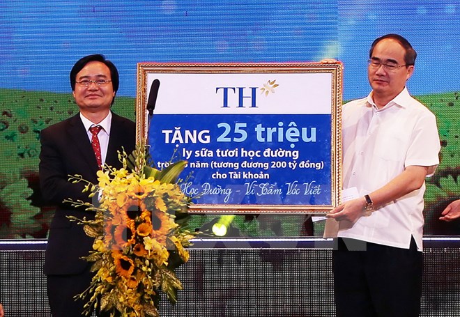 Mục tiêu 100% trẻ mẫu giáo, tiểu học ở huyện nghèo được uống sữa