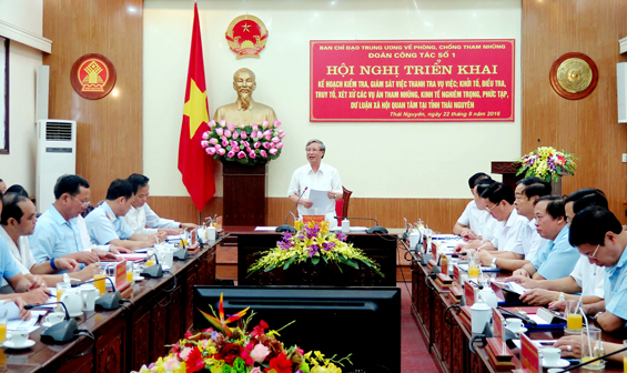 Triển khai kế hoạch kiểm tra, giám sát tại Thái Nguyên
