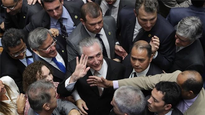 Ông Michel Temer tuyên thệ nhậm chức Tổng thống Brazil