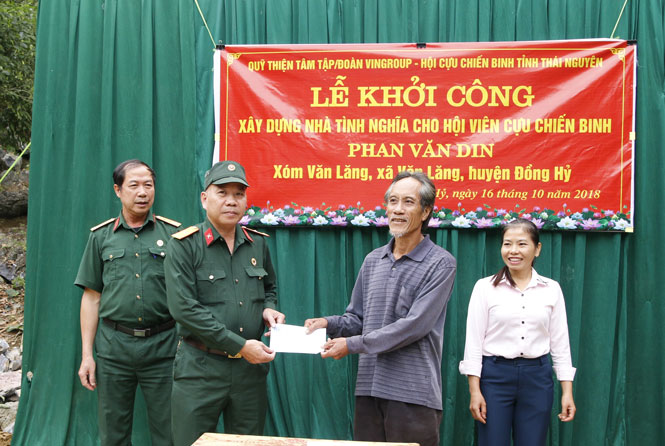 Khởi công xây dựng Nhà tình nghĩa cho cựu chiến binh 