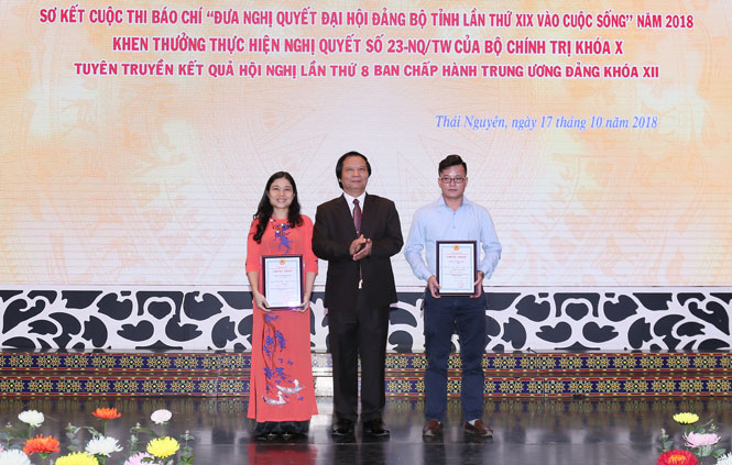 51 tác giả, nhóm tác giả nhận giải Cuộc thi “Đưa Nghị quyết Đại hội Đảng bộ tỉnh Thái Nguyên lần thứ XIX vào cuộc sống” 
