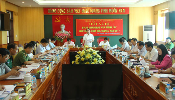 Hội nghị Ban Thường vụ Tỉnh ủy tháng 7-2017: Bàn và cho ý kiến vào nhiều nội dung quan trọng