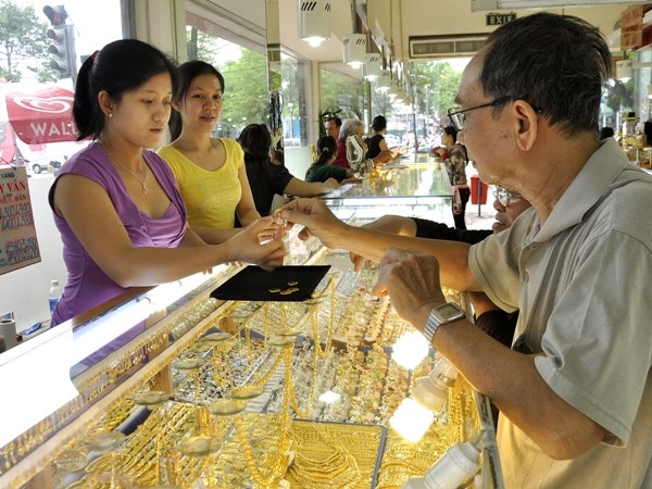 Thiếu lực đẩy từ thế giới, giá vàng trong nước giảm nhẹ