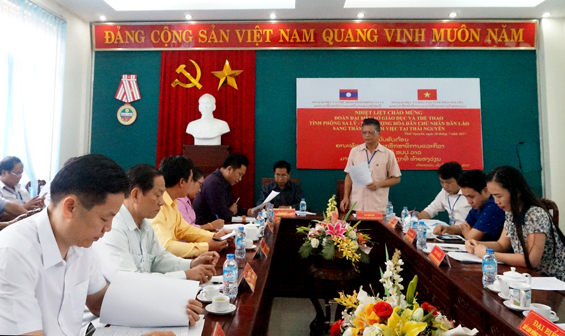 Đoàn đại biểu tỉnh Phông Sa Lỳ (Lào) thăm và làm việc tại Thái Nguyên