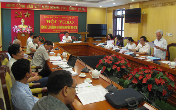 Hội thảo “Biên niên lịch sử Đảng bộ tỉnh Thái Nguyên, giai đoạn 1936-2016”