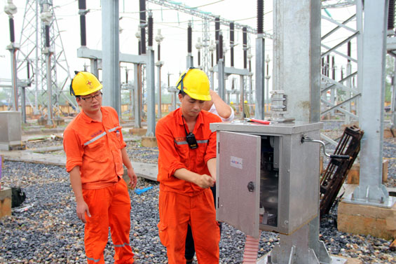 Khắc phục xong sự cố tại Trạm biến áp 110KV Yên Bình 2