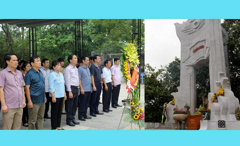 Đoàn đại biểu của tỉnh dâng hương tưởng nhớ các Anh hùng liệt sĩ tại Quảng Bình, Quảng Trị