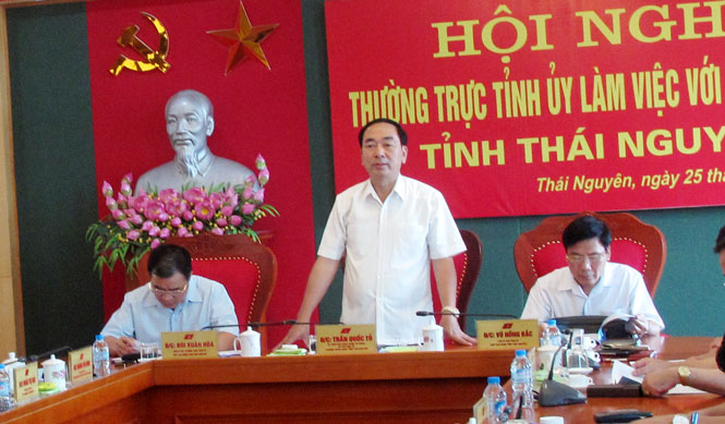 Thường trực Tỉnh ủy làm việc với Đoàn đại biểu Quốc hội 