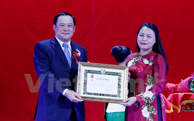 Míttinh trọng thể kỷ niệm Năm đoàn kết, hữu nghị Việt Nam​-Lào