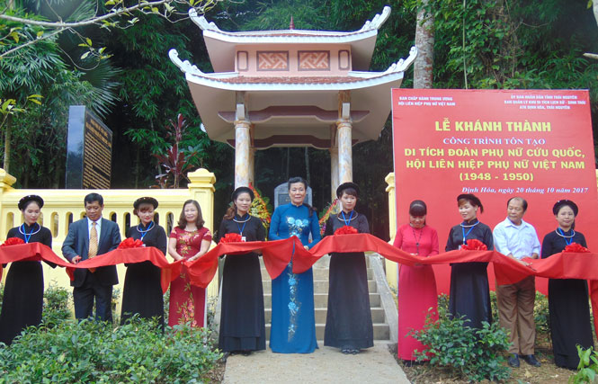 Khánh thành Di tích Đoàn Phụ nữ cứu quốc 