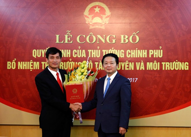 Ông Trần Quý Kiên giữ chức Thứ trưởng Bộ Tài nguyên và Môi trường