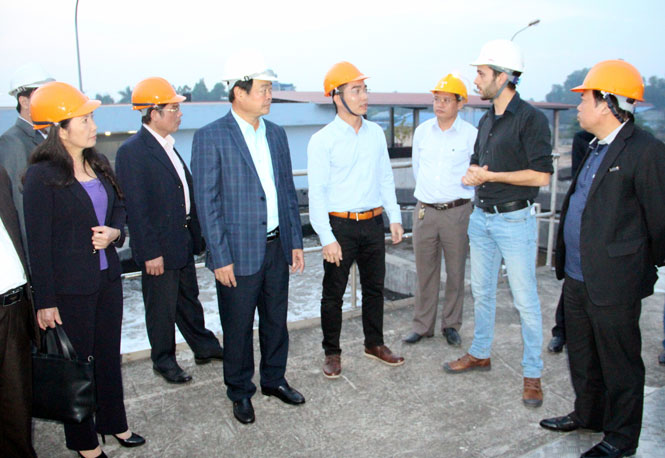 Kiểm tra công tác chạy thử Trạm xử lý nước thải 