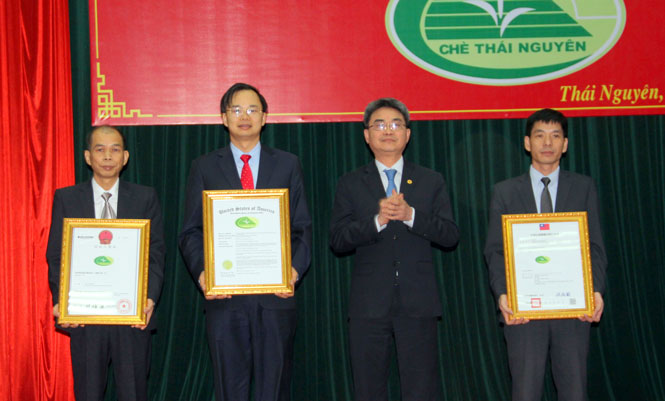 “Chè Thái Nguyên” được bảo hộ tại Mỹ, Trung Quốc, Đài Loan. 
