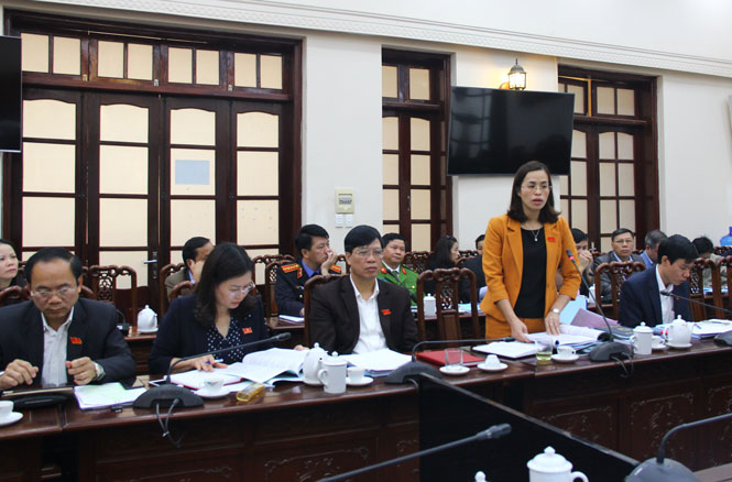 Ngày làm việc thứ hai, kỳ họp thứ 6, HĐND tỉnh: Thảo luận các báo cáo, tờ trình, dự thảo nghị quyết 