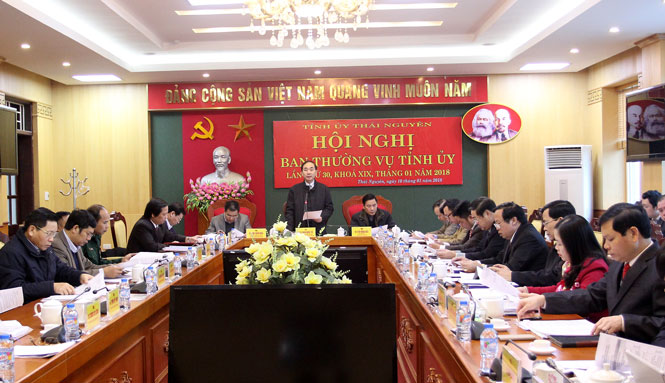 Hội nghị Ban thường vụ Tỉnh ủy lần thứ 30: Triển khai chương trình công tác ngay từ những ngày đầu năm