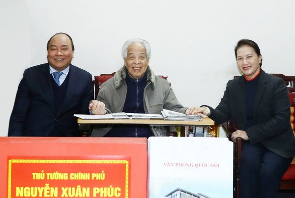 Thủ tướng, Chủ tịch Quốc hội chúc Tết Nguyên Tổng Bí thư Đỗ Mười