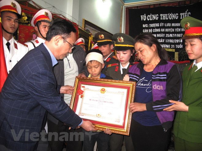 Truy tặng Huân chương cho Thượng úy công an hy sinh ở Hà Giang