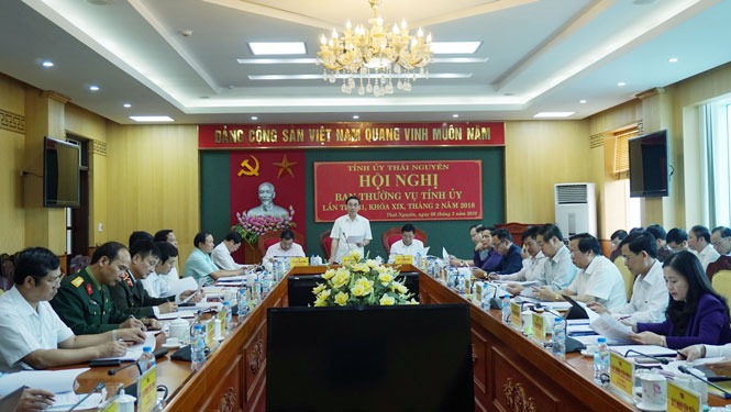 Hội nghị Ban Thường vụ Tỉnh ủy: Cho ý kiến vào 10 nội dung quan trọng 