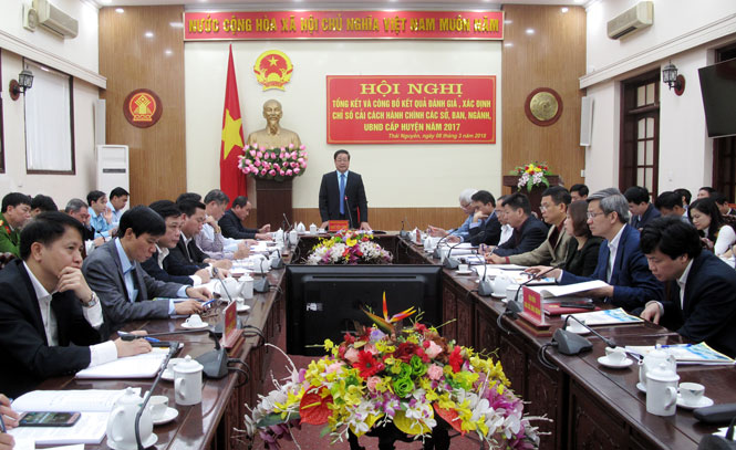 Công bố kết quả đánh giá, xác định chỉ số cải cách hành chính 